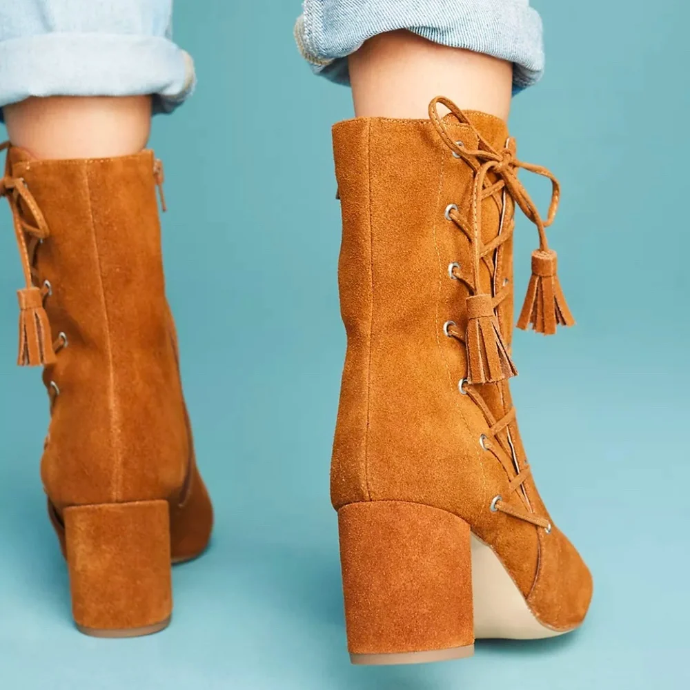 Matisse Harp Lace Up Boots - Picture 3 of 4